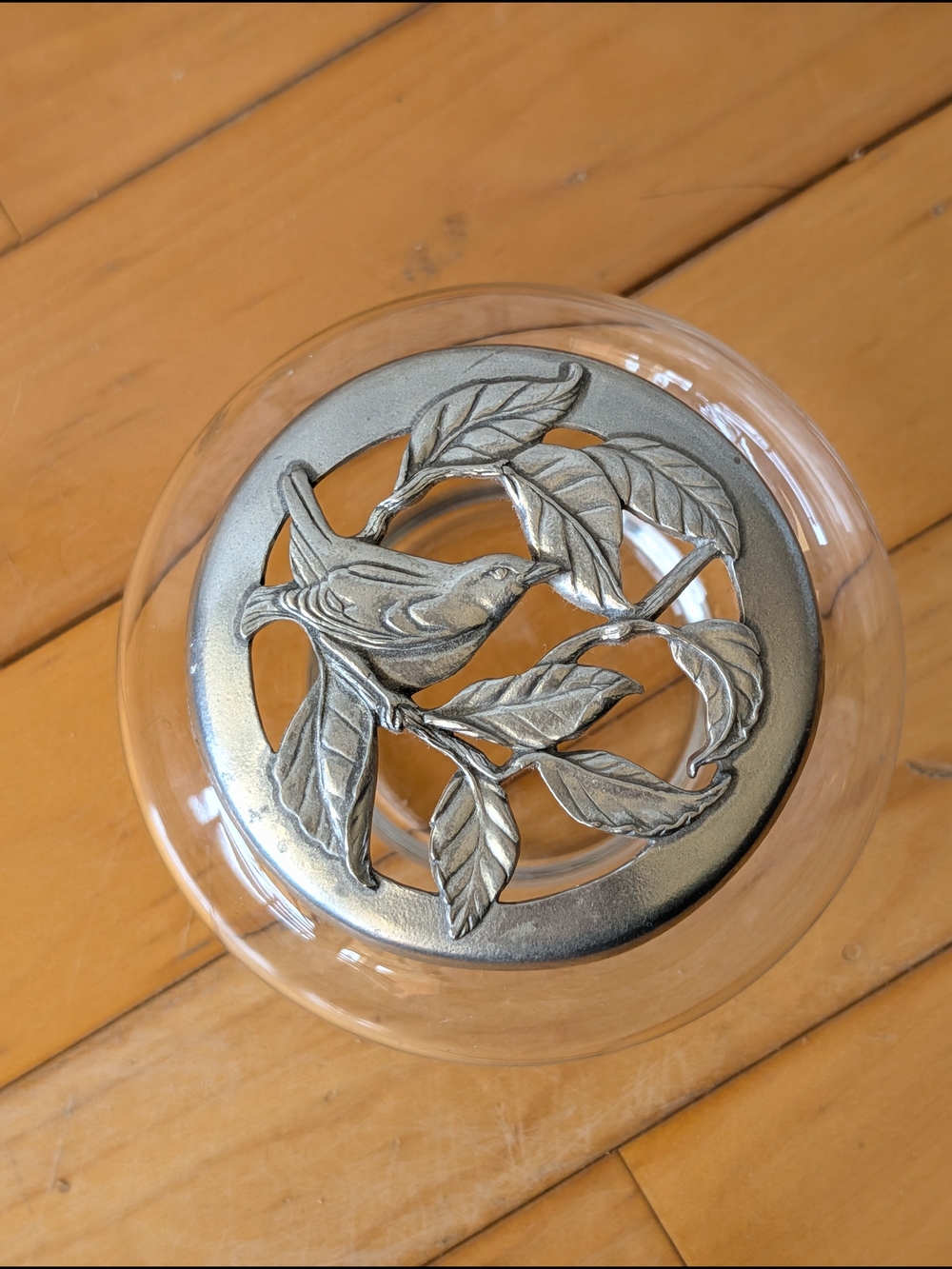 1987 Seagull Pewter Pot Pourri Dish